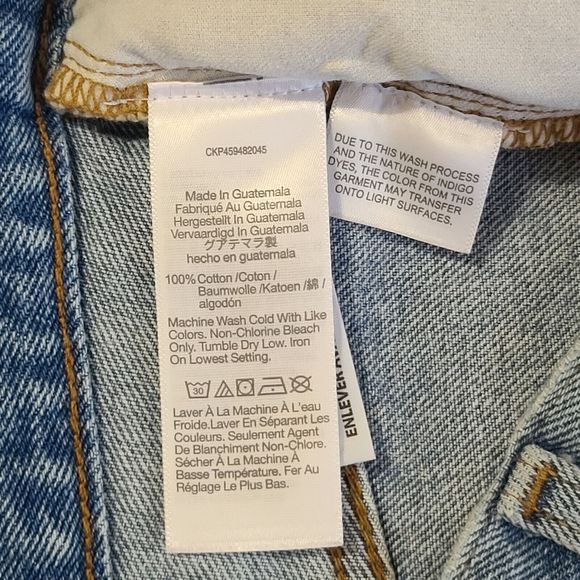 Madewell Mom Jean Short Women's Size 27 Cutoff Distressed Blue Denim - Picture 8 of 12